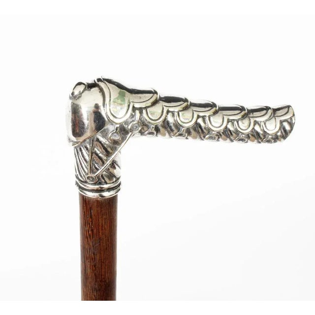 Antique French Silver Capped Walking Stick, 1800s For Sale - Image 3 of 10