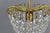 Hollywood Regency Hollywood Regency Crystal Glass and Brass Pendant Chandelier, Germany, 1970s For Sale - Image 3 of 18
