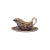 Ceramic Early 20th Century Lord Nelson Royal Brocade Mint Boat & Stand- 2 Pieces For Sale - Image 7 of 7