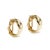 Modern Ladies Tiffany & Co. 18k Yellow Gold Small Omega Shrimp Huggies Clip on Earrings, A Pair For Sale - Image 3 of 8