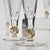 Hexagonal Flutes with Gold Inserts by Cenedese, Set of 5 For Sale - Image 4 of 18