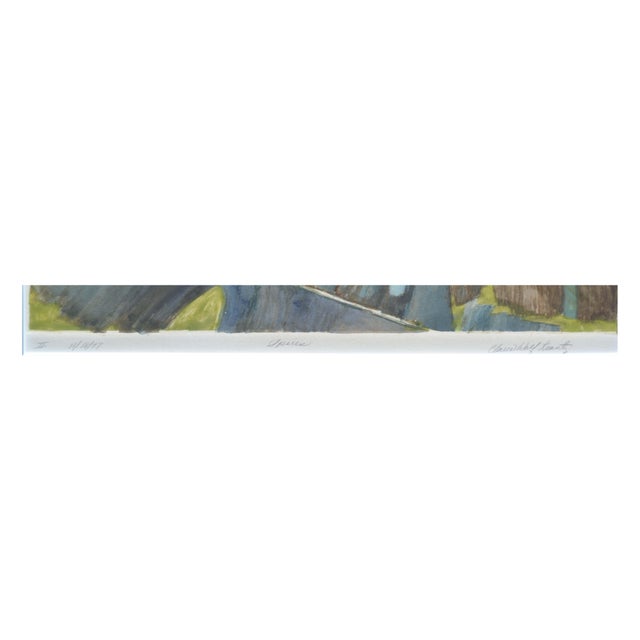 Green Modern Tropical Abstract -- "Spires Ii" by Claire Wolf Krantz For Sale - Image 8 of 8