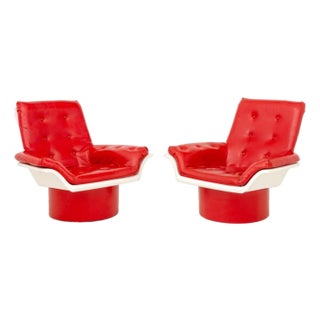 Morris Futorian "Space Age" Lounge Chairs, Pair For Sale