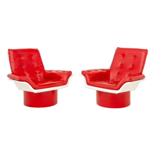 Morris Futorian "Space Age" Lounge Chairs, Pair For Sale