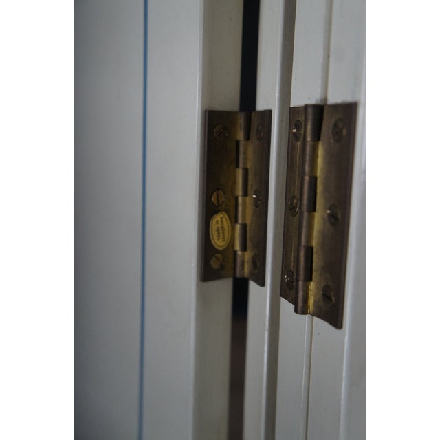 1970s Polychrome White Lacquer Hong Kong Chinoiserie Folding Screen Room Divider Birds Chairish