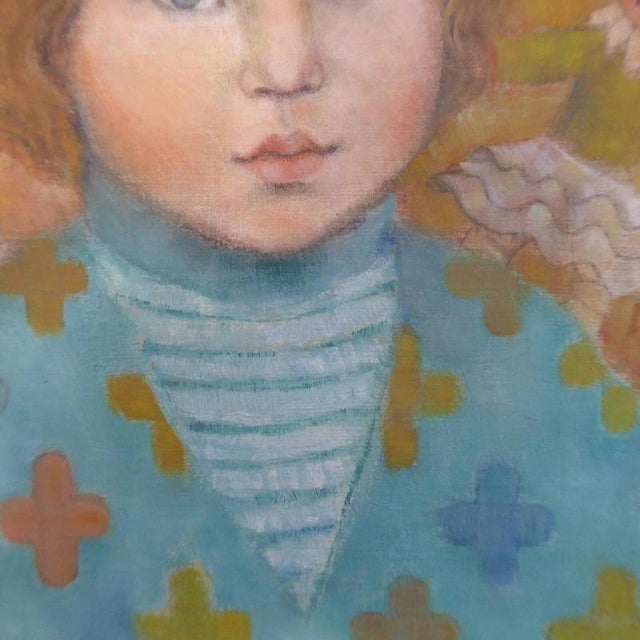 Molly Rice ARCA, Impressionist Portrait of a Girl, 1970s, Oil Painting For Sale - Image 9 of 12