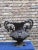 Early 20th Century Decorative Cast Iron Urns, Set of 2 For Sale - Image 5 of 7