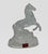 Vintage Cristal d'Arques Paris, France 24% Lead Crystal Rearing Horse Figurine on Frosted Oval Base For Sale - Image 12 of 12