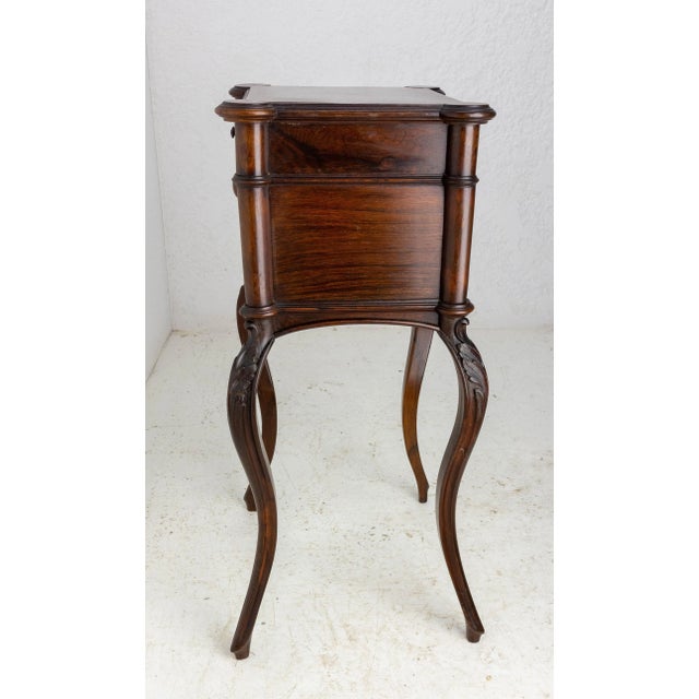 19th Century French Louis XV Chestnut Nightstand For Sale - Image 6 of 12
