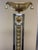 A one-of-a-kind hand-cast Ormolu table torchère crafted from solid brass, featuring intricate decorative detailing. The...