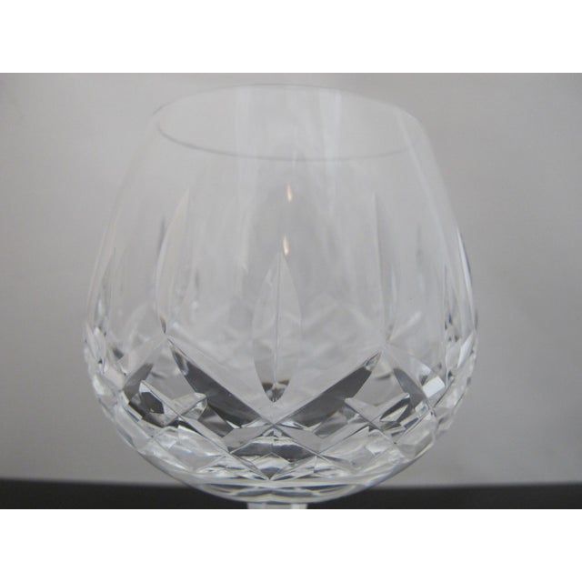 Transparent Waterford Crystal Lismore 12 Oz 5 1/4" Brandy Snifter Glass Pair For Sale - Image 8 of 10