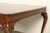 Romweber Style Georgian Walnut and Burl Wood Extension Dining Table, Newly Refinished For Sale - Image 13 of 17