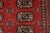 Red Bokhara Rug 3’2” X 5’3” Red Wool Tribal Hand-Knotted Oriental Carpet For Sale - Image 8 of 13