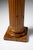 Carved pinewood architectural column or pedestal, of classical design, with a square moulded base, fluted cylindrical...