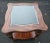 Modern Cth Sherrill Occasional Mahogany Glass Top Display Side Table For Sale - Image 3 of 11
