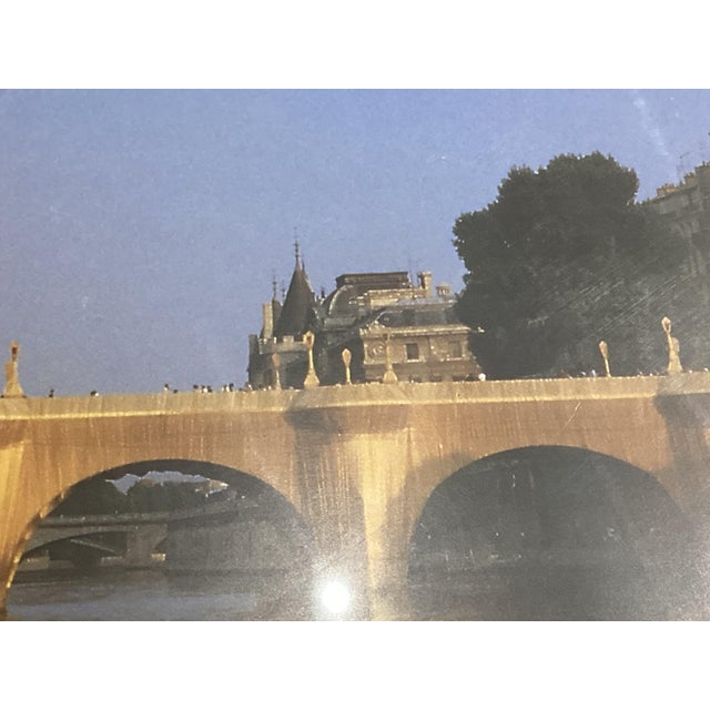 Christo, Offset the Pont Neuf Wrapped, 1970s, Paper, Framed For Sale - Image 10 of 12