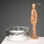 Colorless glass ashtray made by Barbini. Signature under the base. This piece is attributed to the mentioned...