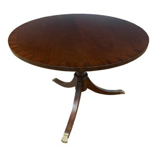 Round Mahogany Table by Leighton Hall - Showroom Sample For Sale