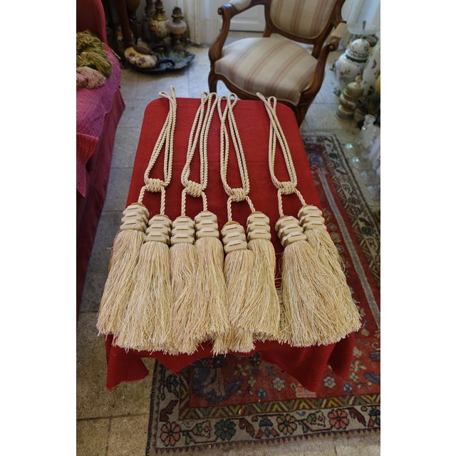 Vintage Curtain Tiebacks, 1970s, Set of 4 For Sale - Image 4 of 4