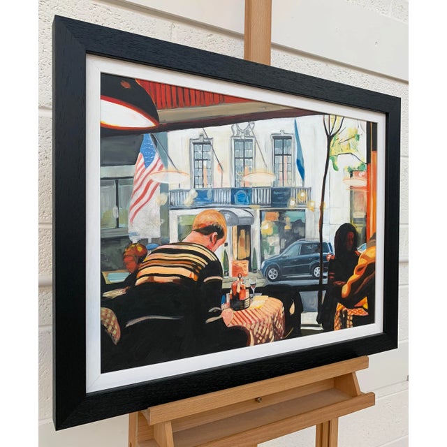 Still Life Painting of American Diner Interior in New York City by Leading British Urban Landscape Artist, Angela...