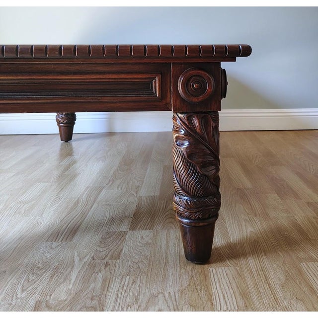 Brown Vintage Ralph Lauren Dutton Safari Cocktail Coffee Table For Sale - Image 8 of 18
