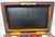 Wood Signed Antique 19th Century Gaming Poker Wood Brass Box Travel Set Clay Chips For Sale - Image 7 of 11