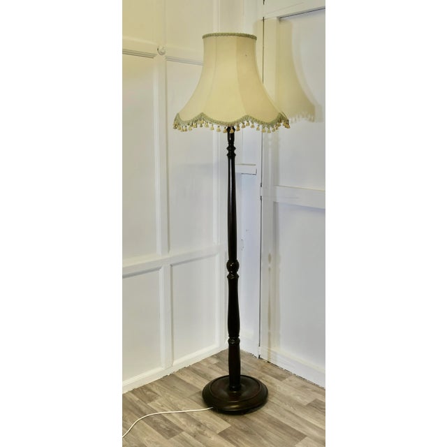 1920s Carved and Turned Floor Lamp, 1920s For Sale - Image 5 of 8