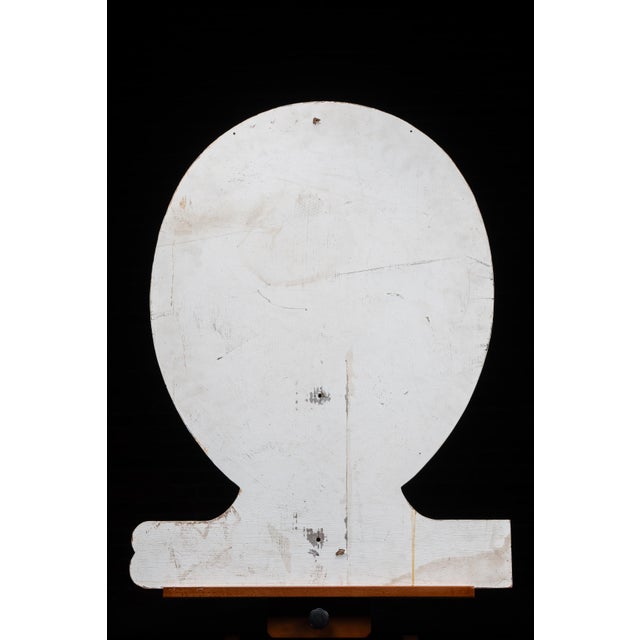 c. 1940s; DEKALB Poultry Research, Inc. - DeKalb, IL Die-cut advertising sign featuring the iconic DeKalb rooster head...