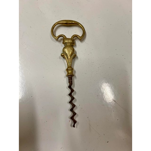 Mid-Century Modern Vintage Monkey Brass Cork Screw Opener For Sale - Image 3 of 5