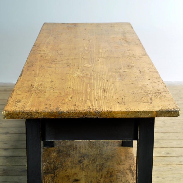 Pine Kitchen Prep Table, 1920 For Sale - Image 13 of 16