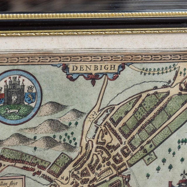 17th Century 17th Century Map of Denbighshire by John Speed, 1610s For Sale - Image 5 of 18