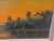 Realism Vintage Florida Highwayman Firesky Scene Oil Painting by Sam Newton For Sale - Image 3 of 5