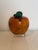 Vintage Amber Crackle Glass Apple Fruit Fly Trap / Autumn Art Glass For Sale - Image 4 of 7