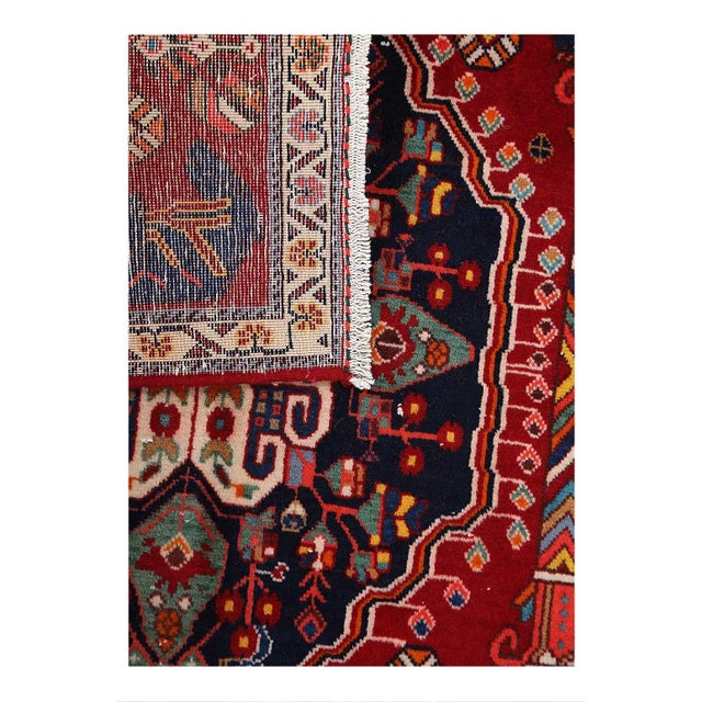 Fine Hand Knotted Square Abadeh Rug For Sale - Image 4 of 4