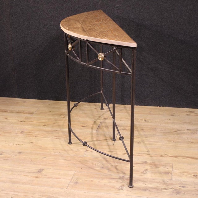 20th Century French Half-Moon Console, 1960s For Sale - Image 11 of 12
