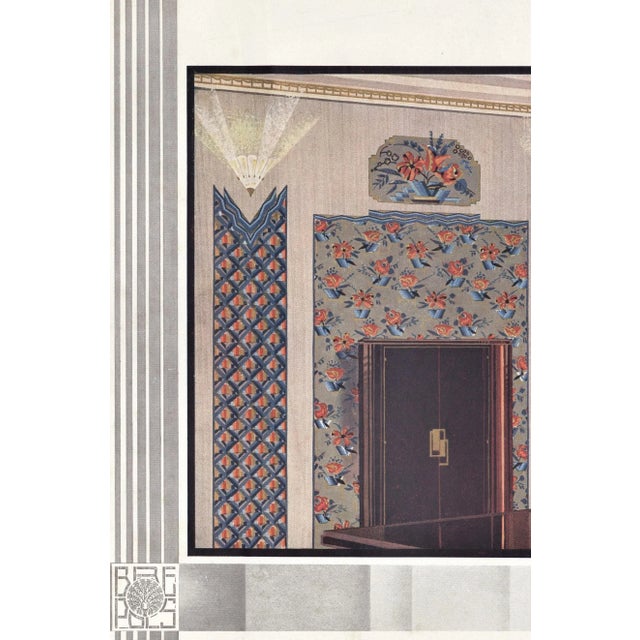 Art Deco 1931 French Art Deco Interior Room Design Print For Sale - Image 3 of 5