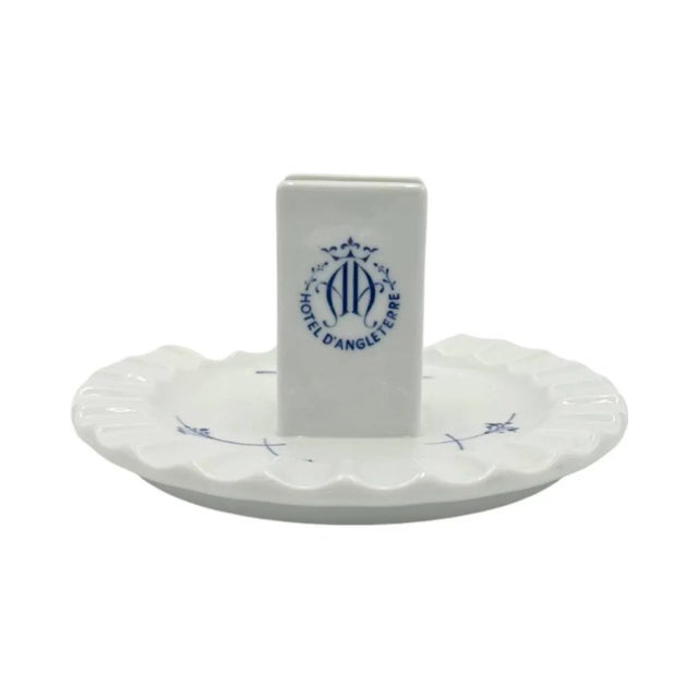 Vintage Hotel d'Angleterre Copenhagen Denmark Ashtray Match Holder Dish For Sale - Image 10 of 12