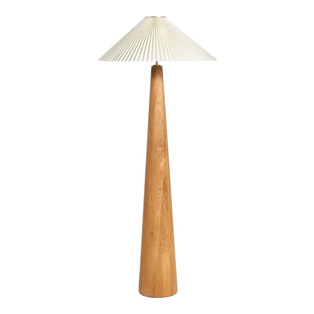 Four Hands Nora Floor Lamp, Light Oak For Sale