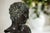 Black Late 20th Century Classical Greek Style Bronze Bust of a Young Man on Marble Base For Sale - Image 8 of 18