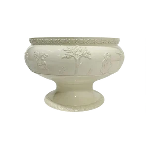 Queensware Embossed Footed Bowl from Wedgwood, England