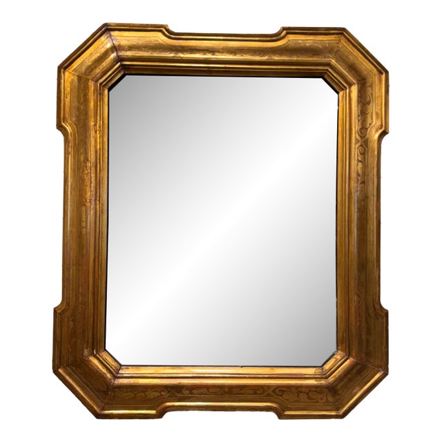 19th Century Italian Carved Mirror For Sale