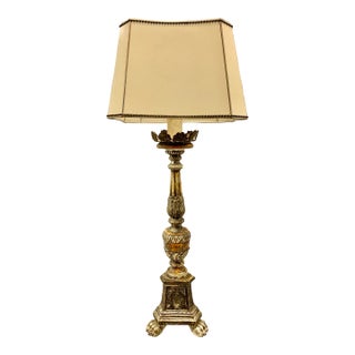 Antique 19th Century Alterstick Lamp For Sale