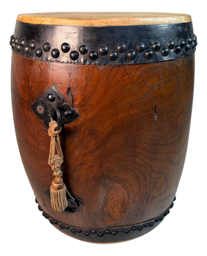Decorative Japanese Nagadō Taiko Matsuri Drum, 1950s
