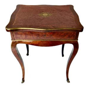 Paul Sormani French Dressing Table Amboyna Veneer, Circa 1870