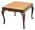 Antique Schmieg & Kotzian Mahogany Wood Queen Anne Square Stool Bench Ottoman For Sale