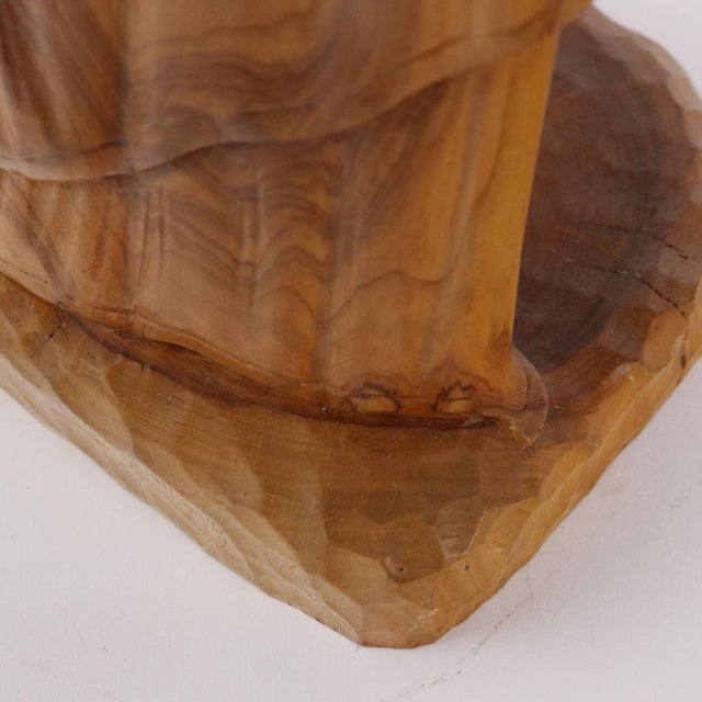 Antique Sculpture in Olive Wood For Sale - Image 10 of 12
