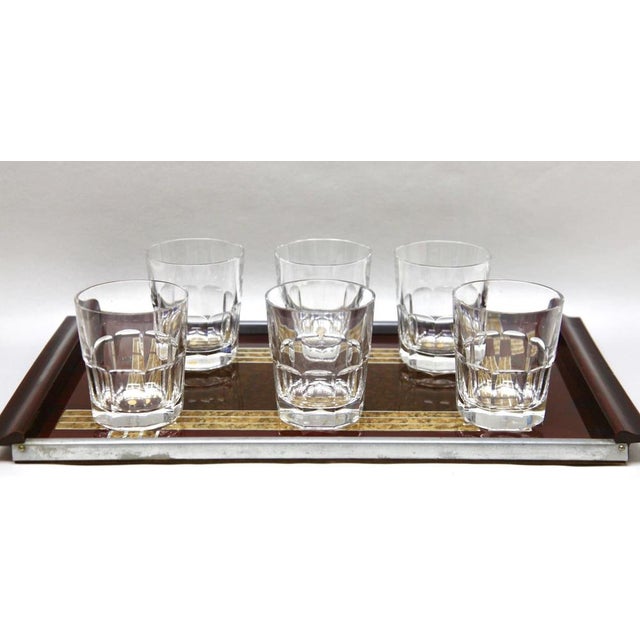Whisky Set with Serving Tray from Val Saint Lambert, 1957, Set of 8 For Sale - Image 9 of 17