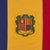 Late 20th Century Vintage Sewn Cloth Flag of Andorra For Sale - Image 5 of 7