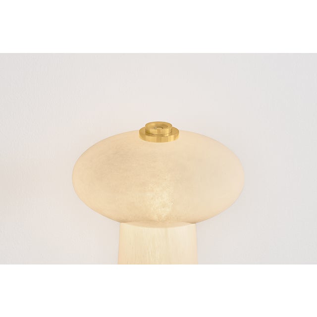 2020s Hudson Valley Lighting Fords 10.25 in. 1 Light Rechargeable Table Lamp in Aged Brass Finish For Sale - Image 5 of 11