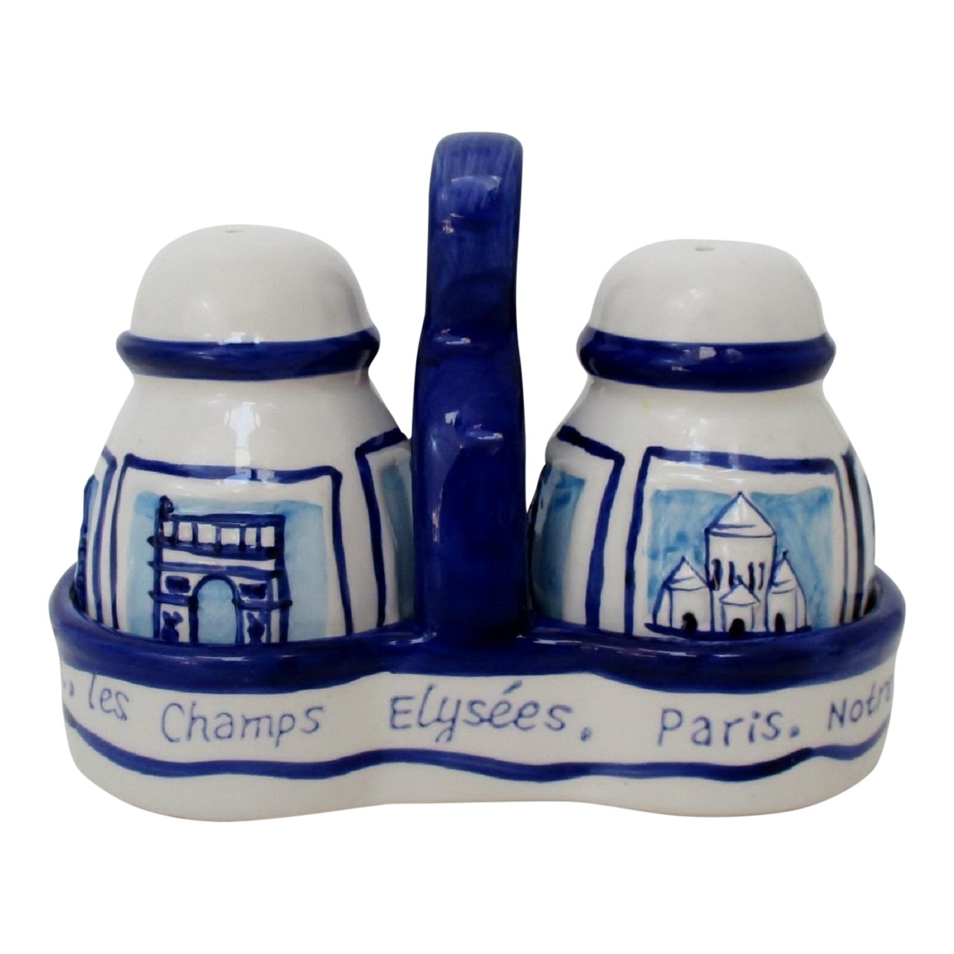 French Salt &amp; Pepper Shakers - 3 Pieces | Chairish